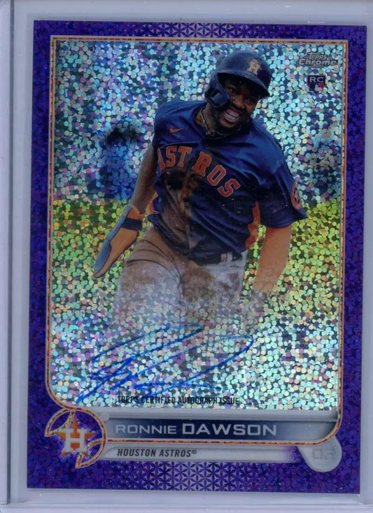 2022 Topps Chrome Auto #RA-RDA 169/299 Ronnie Dawson NM-MT Houston Astros Baseball Card Image 1