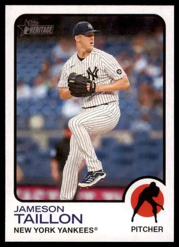 Jameson Taillon baseball card from 2022 Topps Heritage High Number series