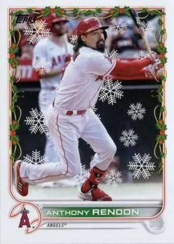 2022 Topps Holiday HW196 Anthony Rendon baseball card Angels NM-MT ID:48110