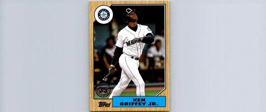 Ken Griffey Jr. baseball card from 2022 Topps Ken Griffey 1987 Topps Anniversary set