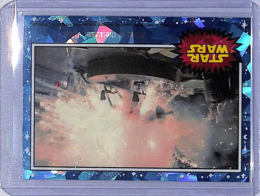 Star Wars trading card from 2022 Topps Star Wars Sapphire series featuring Blast of the Laser Rifle