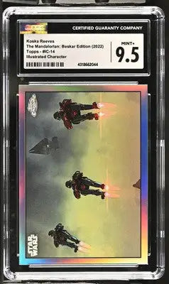 Star Wars trading card featuring Koska Reeves from The Mandalorian Beskar Edition