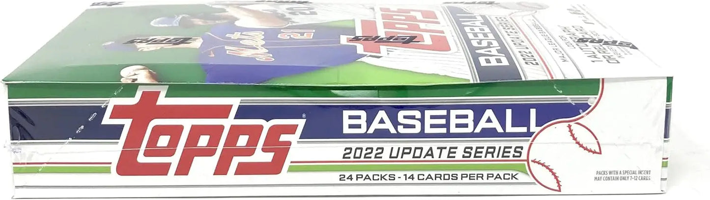 2022 Topps Update Series Baseball Hobby Box with gold, red, and platinum parallels