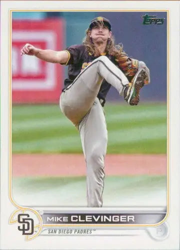 2022 Topps Update US186 Mike Clevinger Padres baseball card with original gloss