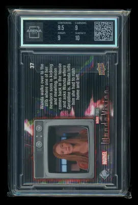 Professionally graded 2022 Upper Deck WandaVision Red Scarlet Wanda Maximoff card
