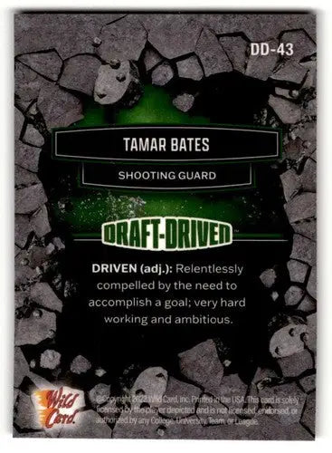 2022 Wild Card Alumination #DD-43 Tamar Bates Basketball Cards NM-M ID:62441 - Basketball Cards