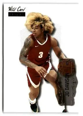 Basketball player card featuring 2022 Wild Card Matte JD Davison Limited Base Cards White