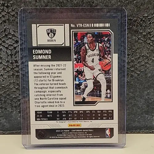 Edmond Sumner Contenders Basketball Card from 2023-24 Contenders Basketball Edmont product
