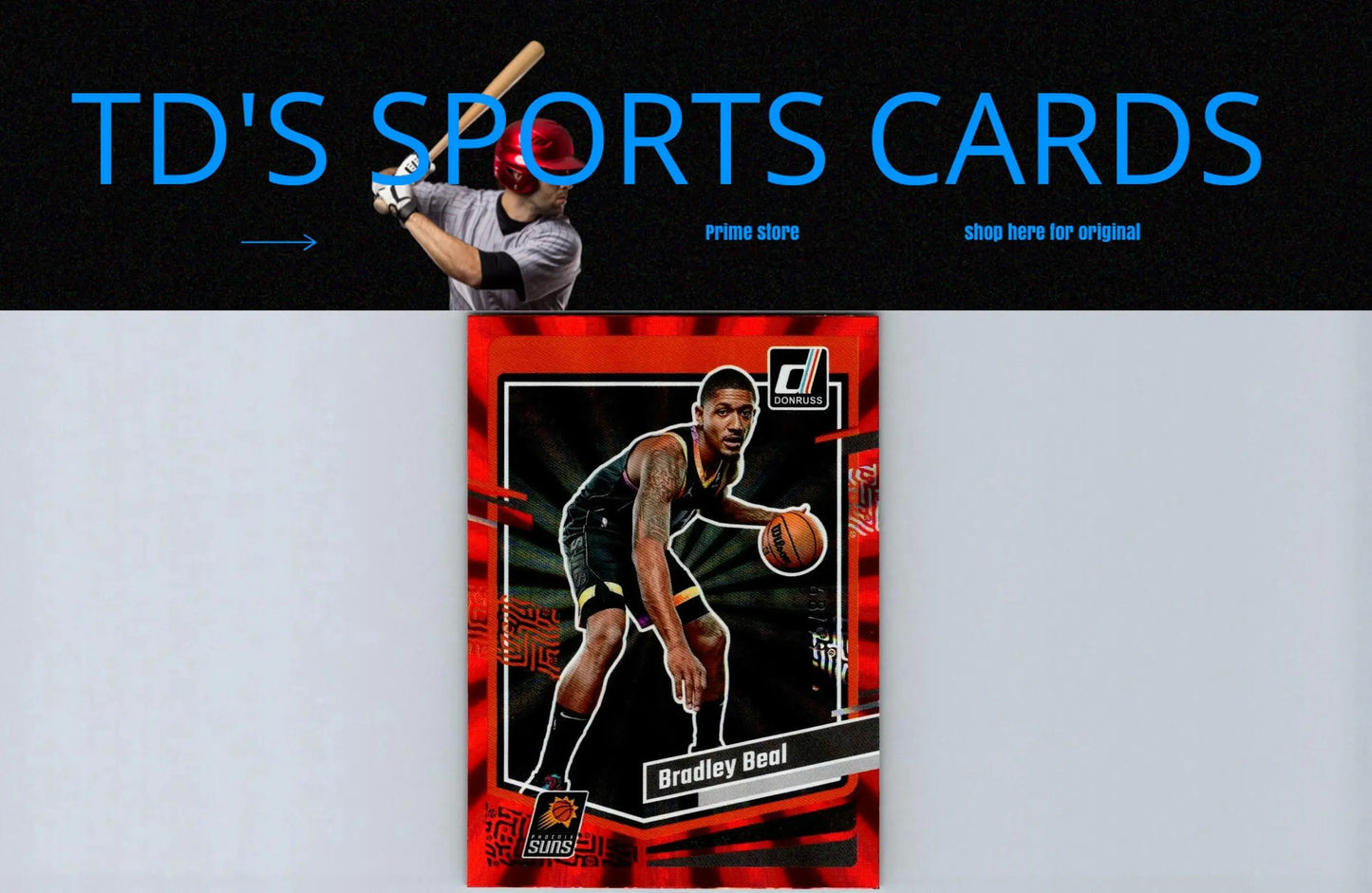 Bradley Beal Choice Red basketball card from 2023-24 Donruss #19 limited to 99 copies
