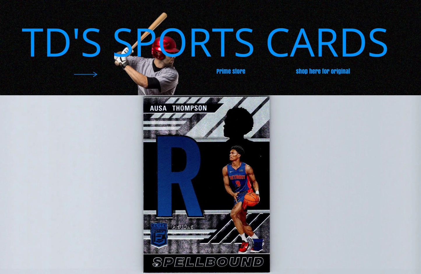 Ausar Thompson basketball card from 2023-24 Donruss Elite Spellbound collection