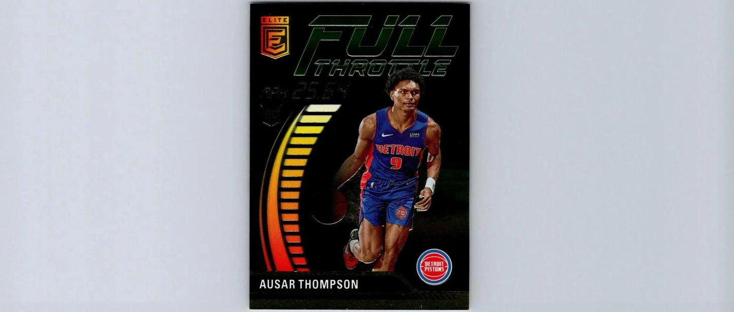 Ausar Thompson basketball card from 2023-24 Donruss Elite trading cards collection