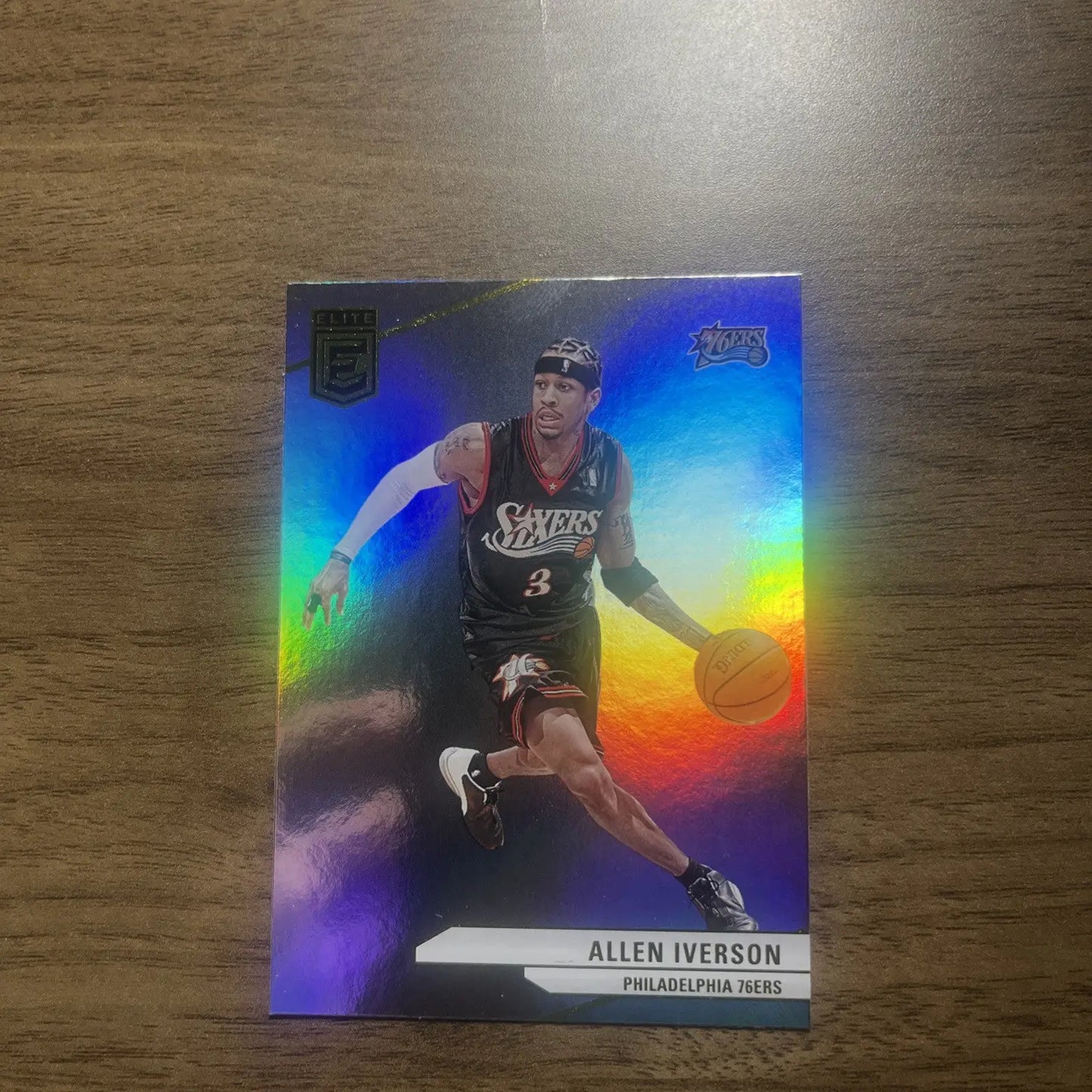 Allen Iverson 2023-24 Donruss Elite trading card #9 showcasing his iconic basketball career