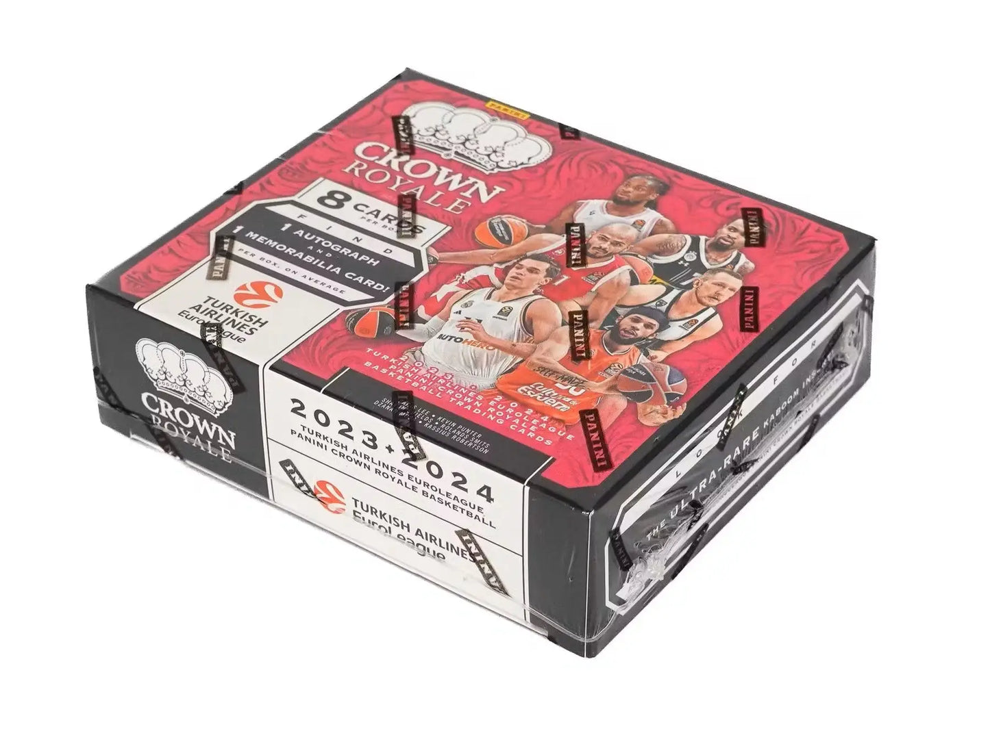 Crown Royale Euroleague basketball card box from Panini Crown Royale 2023/24 base crystal series