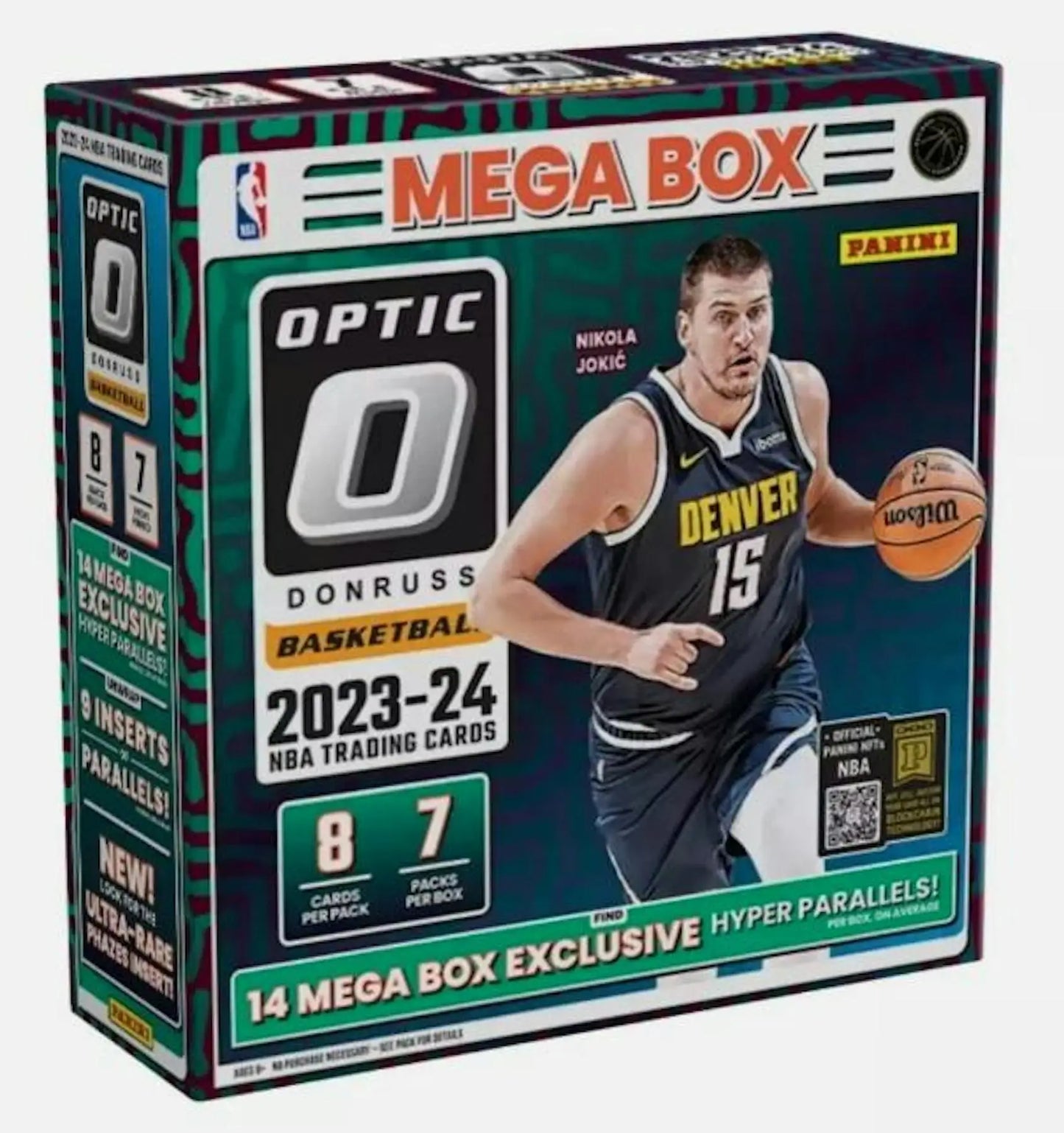 2023-24 Panini Donruss Optic Basketball Mega Box with Mega box-exclusive Hyper Pink Prizms and rated rookies