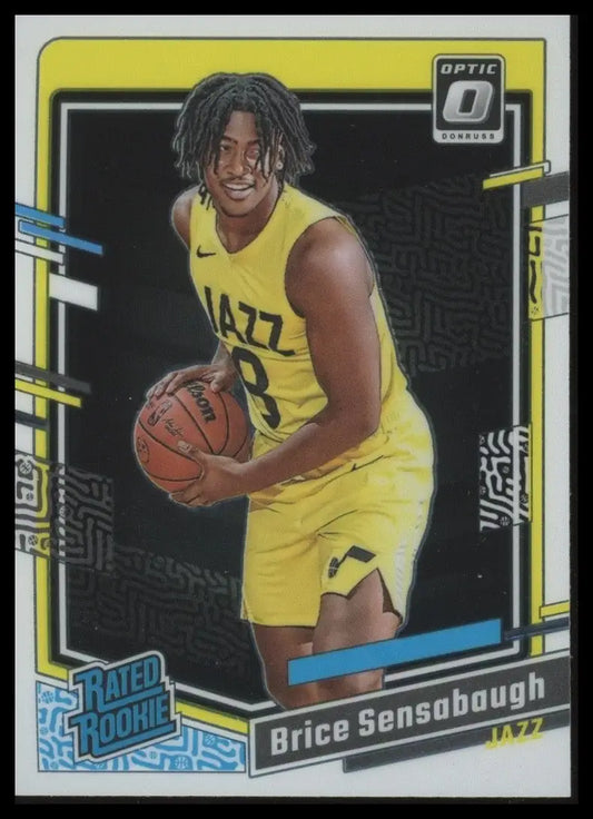 2023-24 Panini Donruss Optic Rookie Brice Sensabaugh #209 Utah Jazz Basketball - Basketball Card