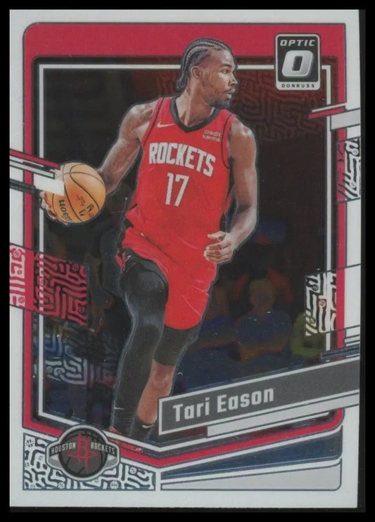 2023-24 Panini Donruss Optic Tari Eason #123 Houston Rockets Basketball Card NBA