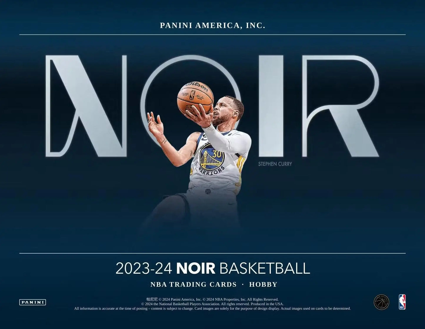2023-24 Panini Noir Basketball Hobby Box with memorabilia cards and spotlight signatures