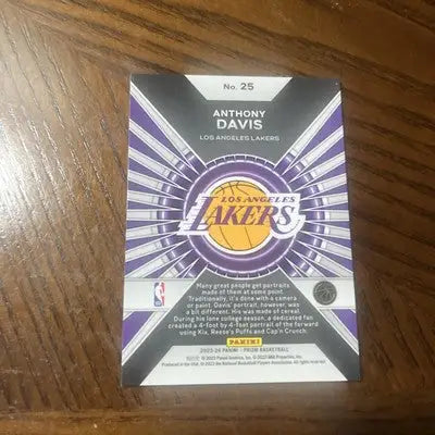 Anthony Davis basketball card showcasing Anthony Davis dominance from 2023-24 Panini Prizm