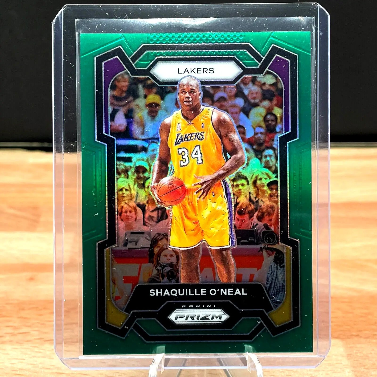 Shaquille O’Neal Panini Prizm Basketball Card Green #181 from 2023-24 set