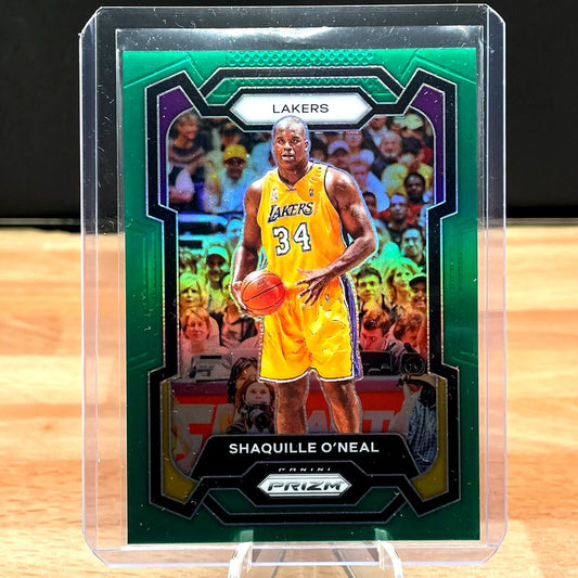 Shaquille O’Neal Panini Prizm Basketball Card Green #181 from 2023-24 set