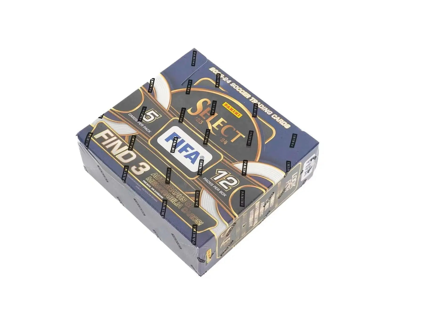 Box of Panini Select FIFA soccer trading cards in 2023-24 FIFA Soccer Hobby Box