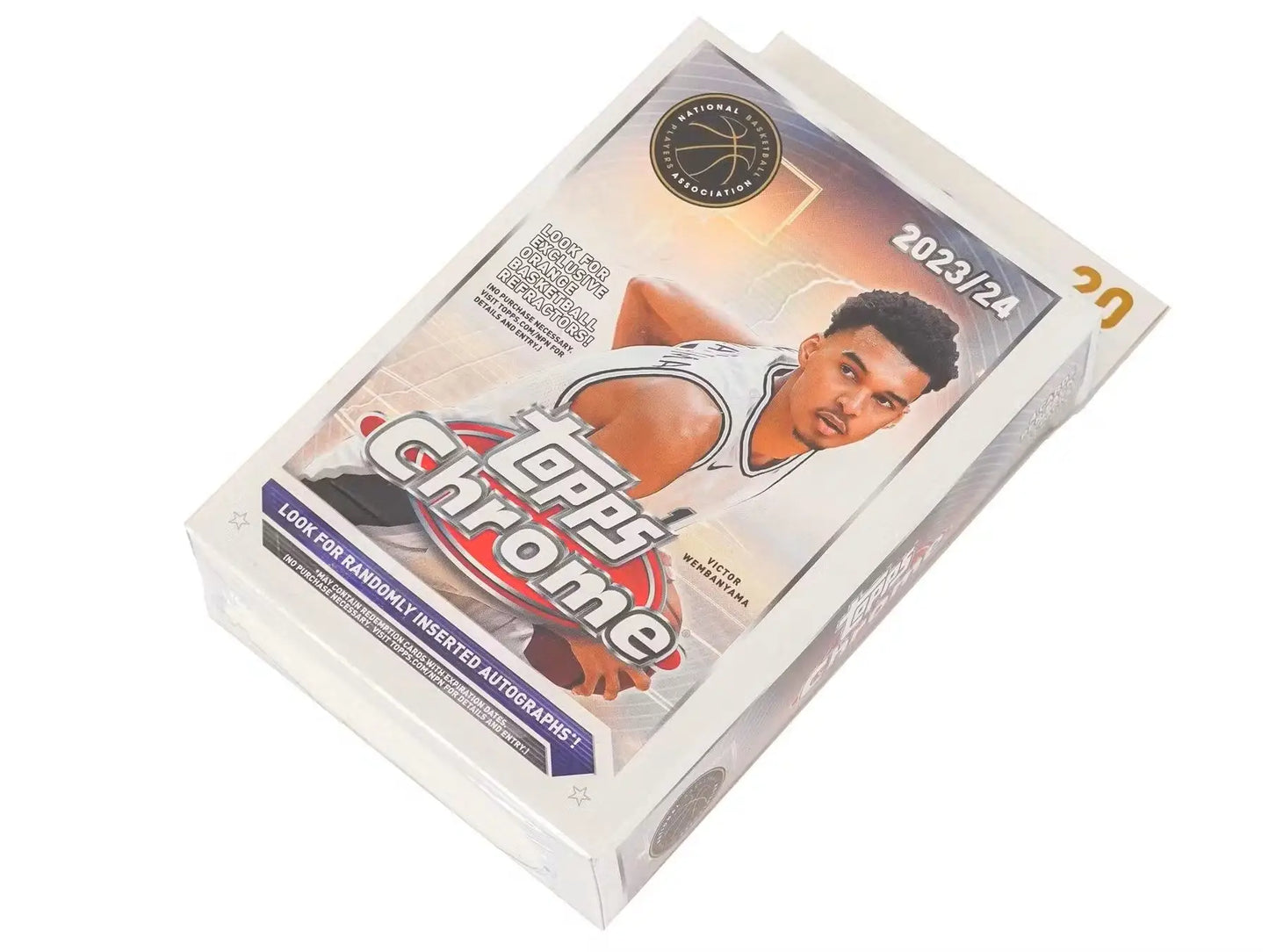 Sealed 2023/24 Topps Chrome Basketball Cards Hanger Box with Refractors Pink and Sudden Impact
