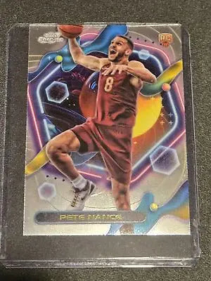 Pete Nance basketball card from 2023-24 Topps Chrome Cosmic series