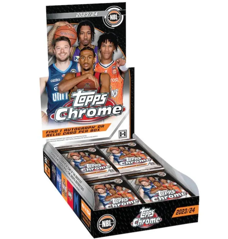 2023-24 Topps Chrome NBL Australian Basketball Hobby Box featuring Big City Ballers superfractors one-of-one refractors orange