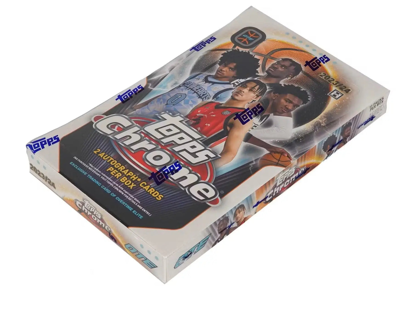 2023-24 Topps Chrome Overtime Elite Basketball Hobby Box with Refractors Orange Basketball