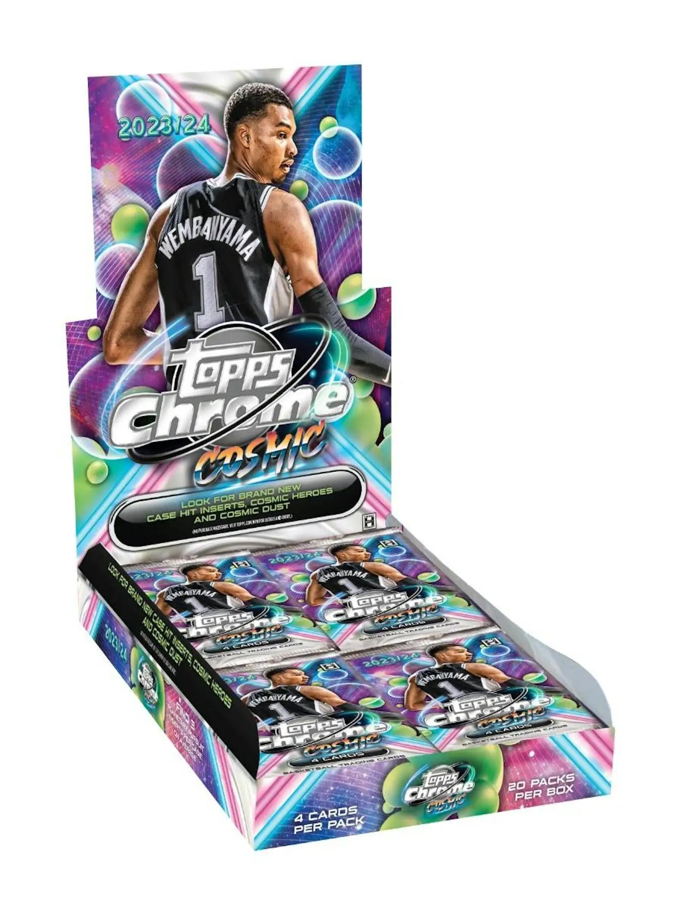 2023 24 Topps Cosmic Chrome Basketball Hobby Box with Gold Interstellar and Black Eclipse Refractors