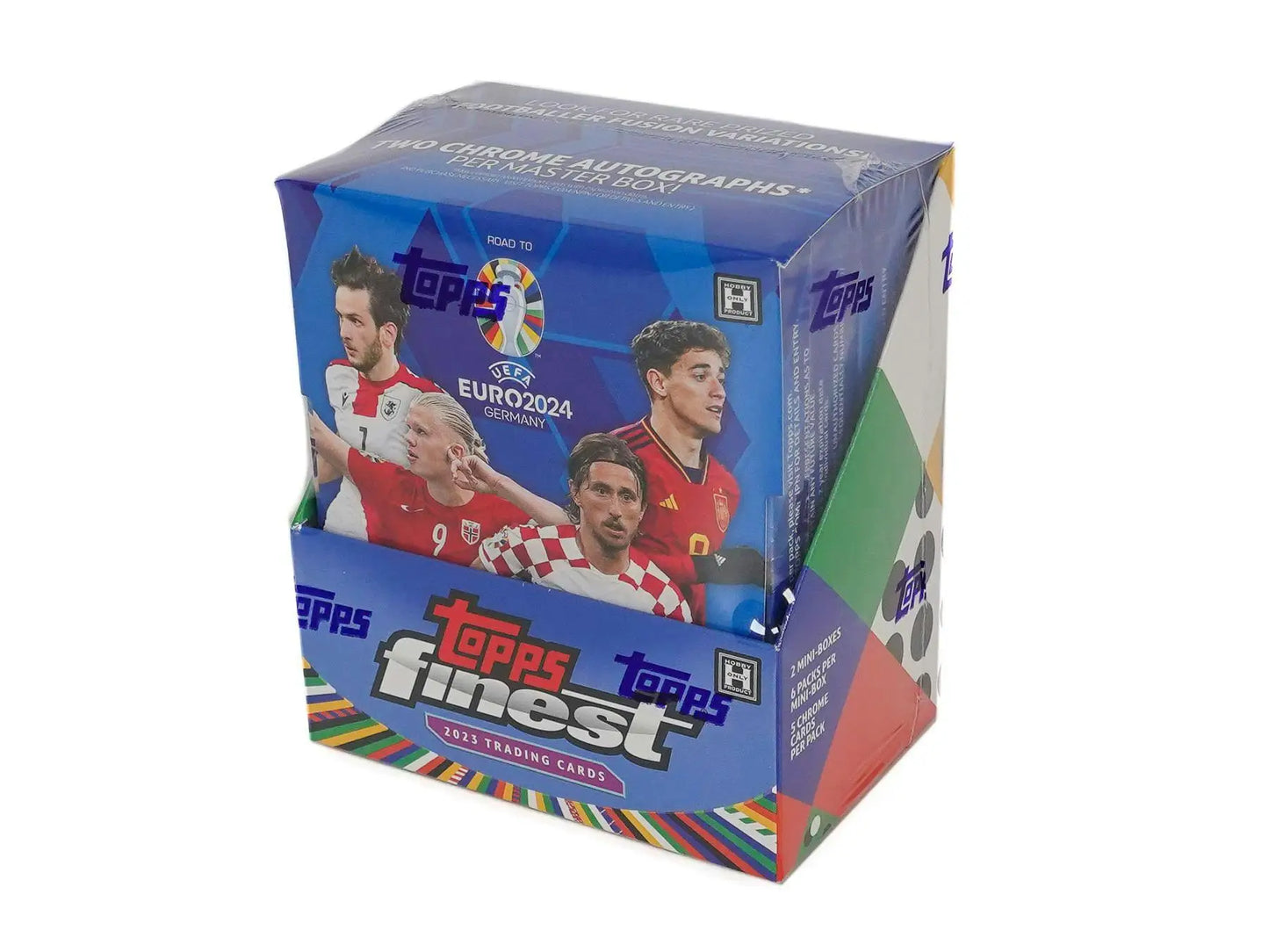 2023-24 Topps Finest Road to UEFA Euro Soccer Hobby Box with gold refractor parallel