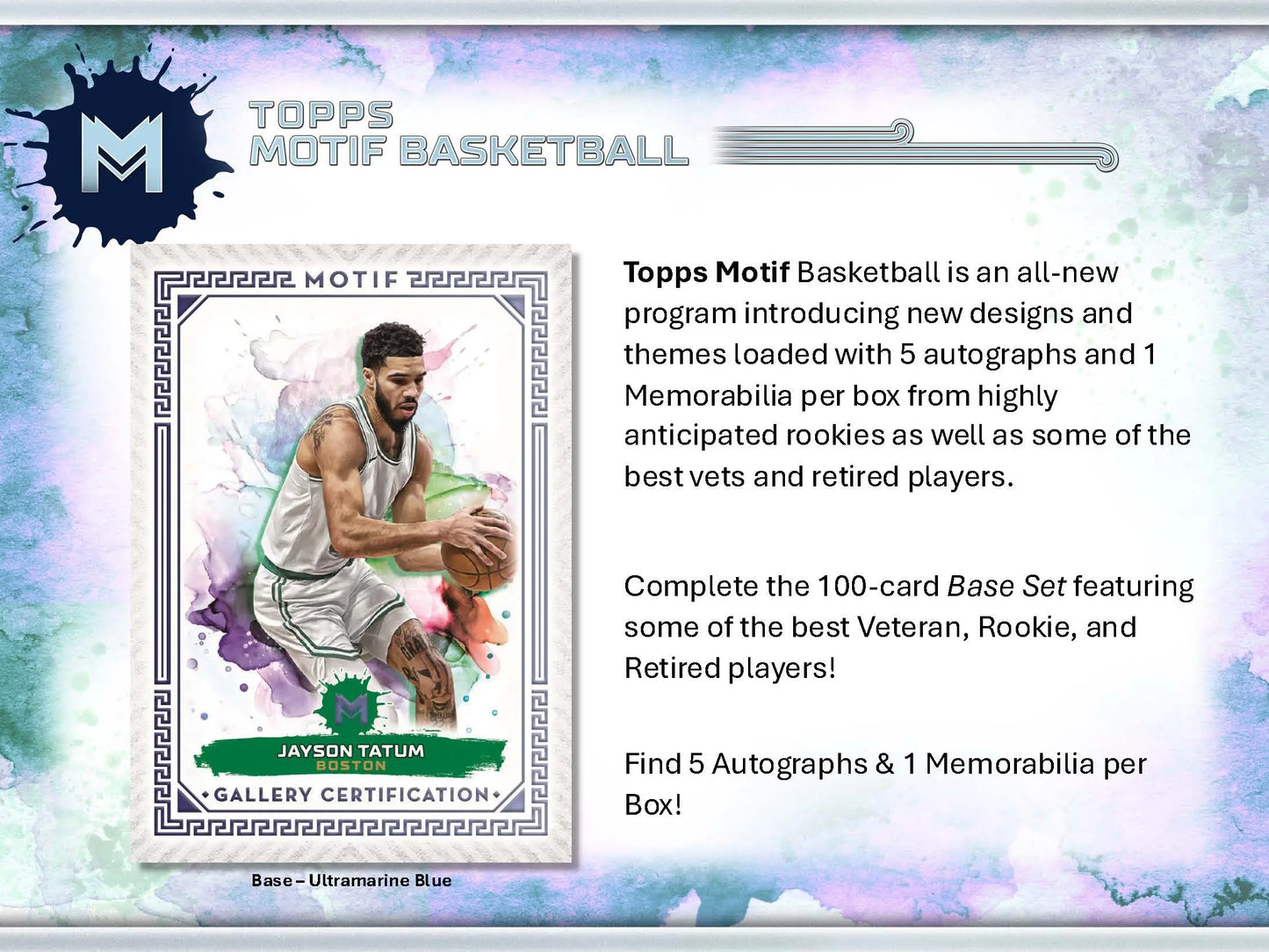 Topps Motif Basketball card from 2023-24 Topps Motif Basketball Hobby Box