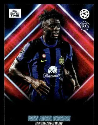 Topps Showtime UEFA football card featuring Yann Aurel Bisseck of FC Internazionale Milano