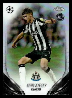 2023-24 Topps UEFA Club Competitions Lewis Miley soccer trading card display