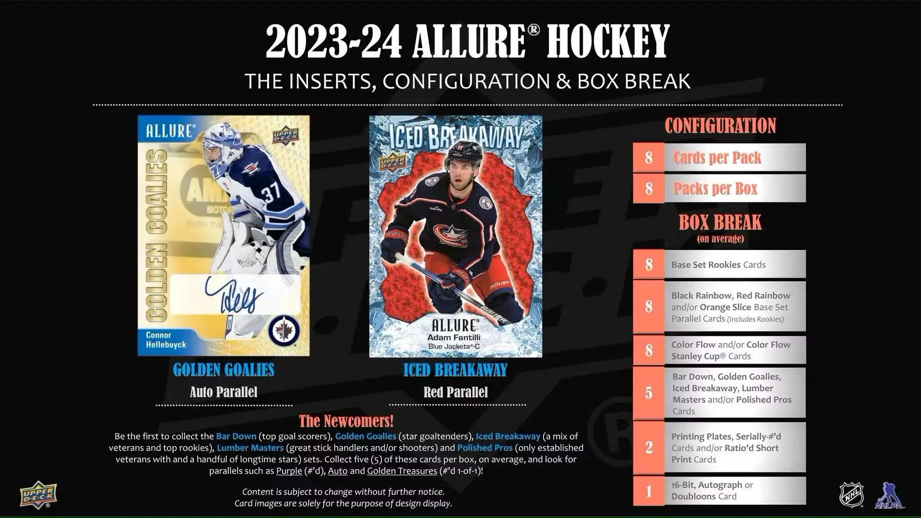 2023/24 Upper Deck Allure Hockey Hobby Box | Columbia Sports Cards - Sports Card Hobby Boxes