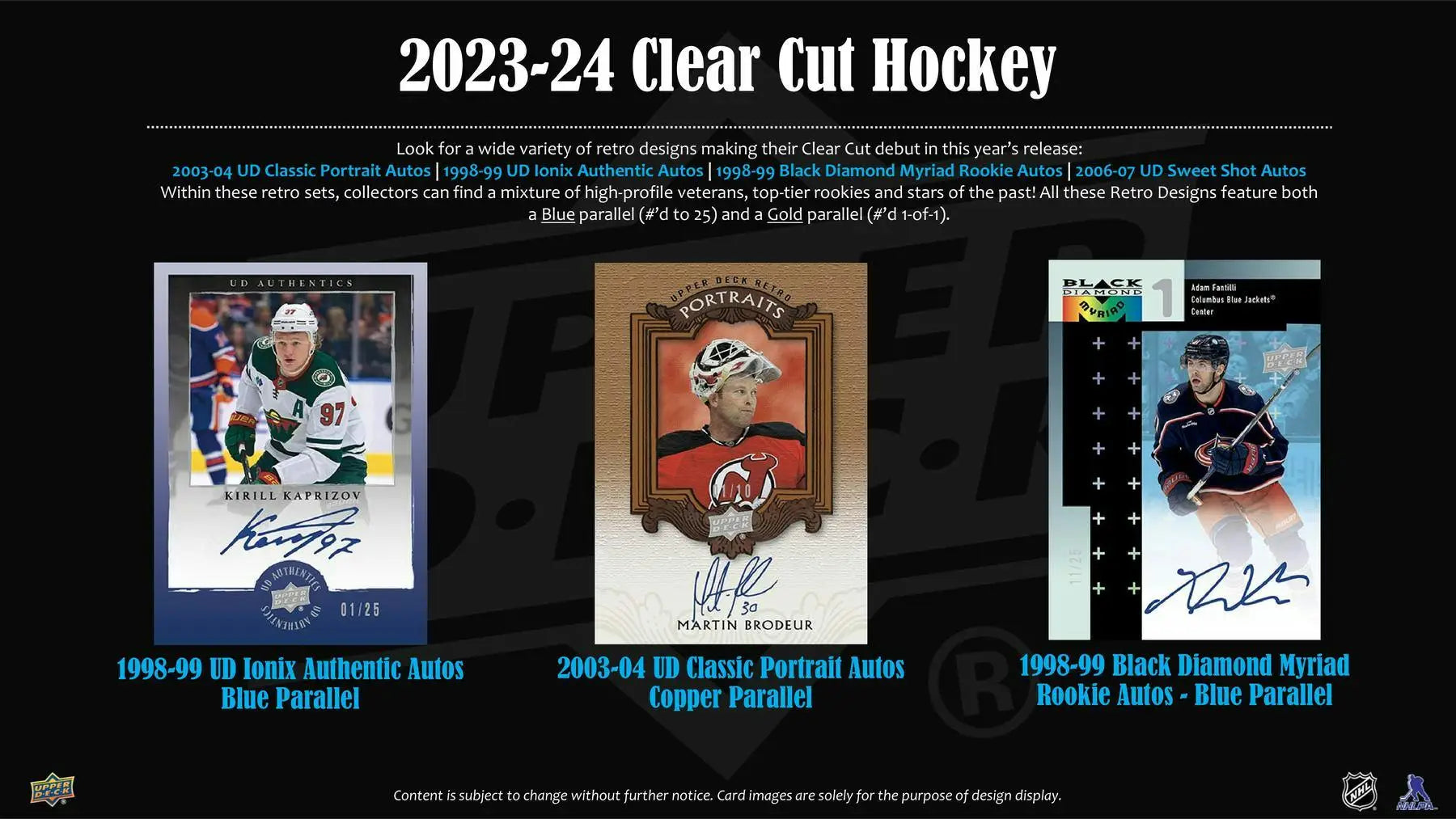 2023-24 Upper Deck Clear Cut Hockey Hobby Box