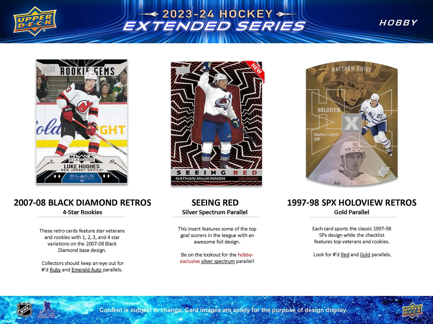 2023-24 Upper Deck Extended Series Hockey Hobby Box product advertisement image