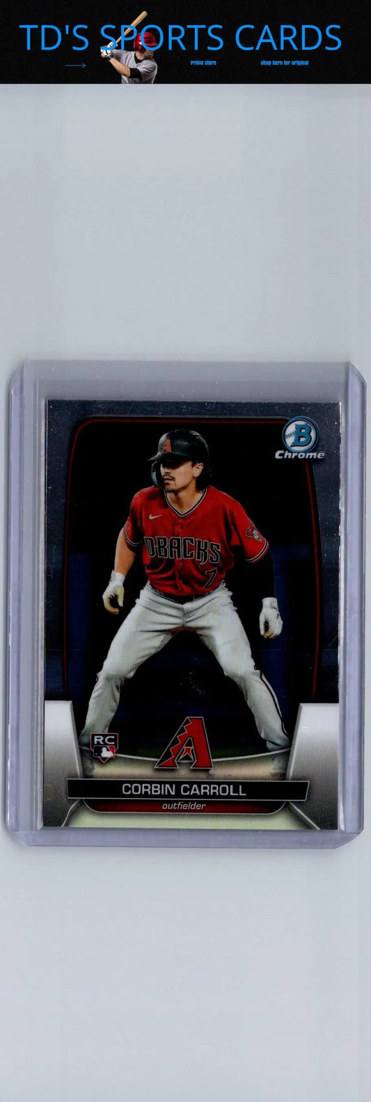 2023 Bowman Chrome Corbin Carroll baseball card for collectors