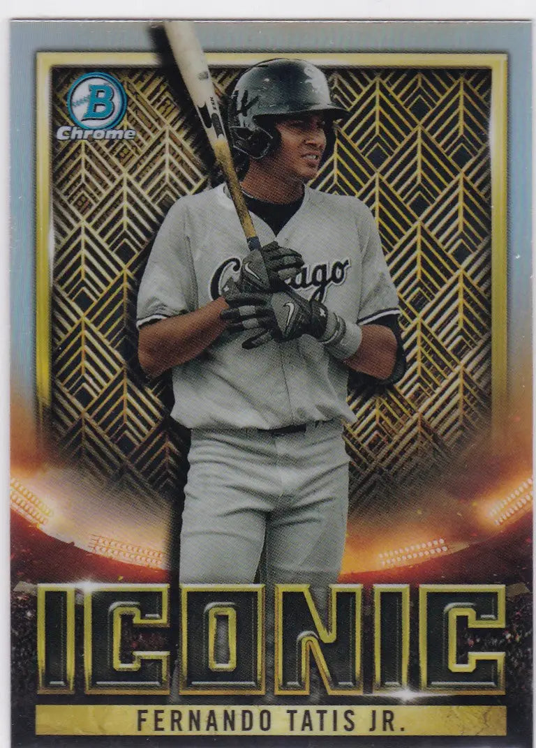 2023 Bowman Chrome Iconic Fernando Tatis Jr. Chicago White Sox baseball card