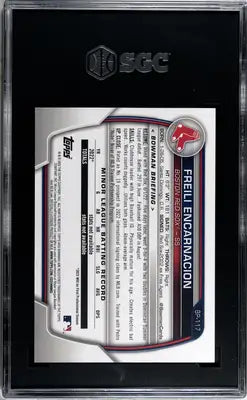 Graded Bowman Freili Encarnacion baseball card in sky blue, SGC 9.5 condition