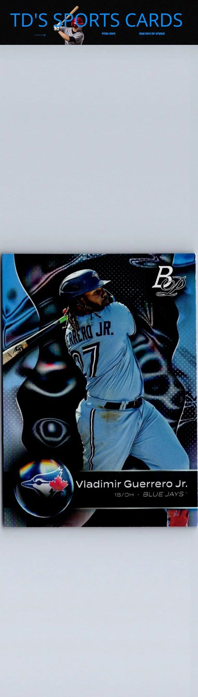 Vladimir Guerrero Jr. baseball card from 2023 Bowman Platinum series