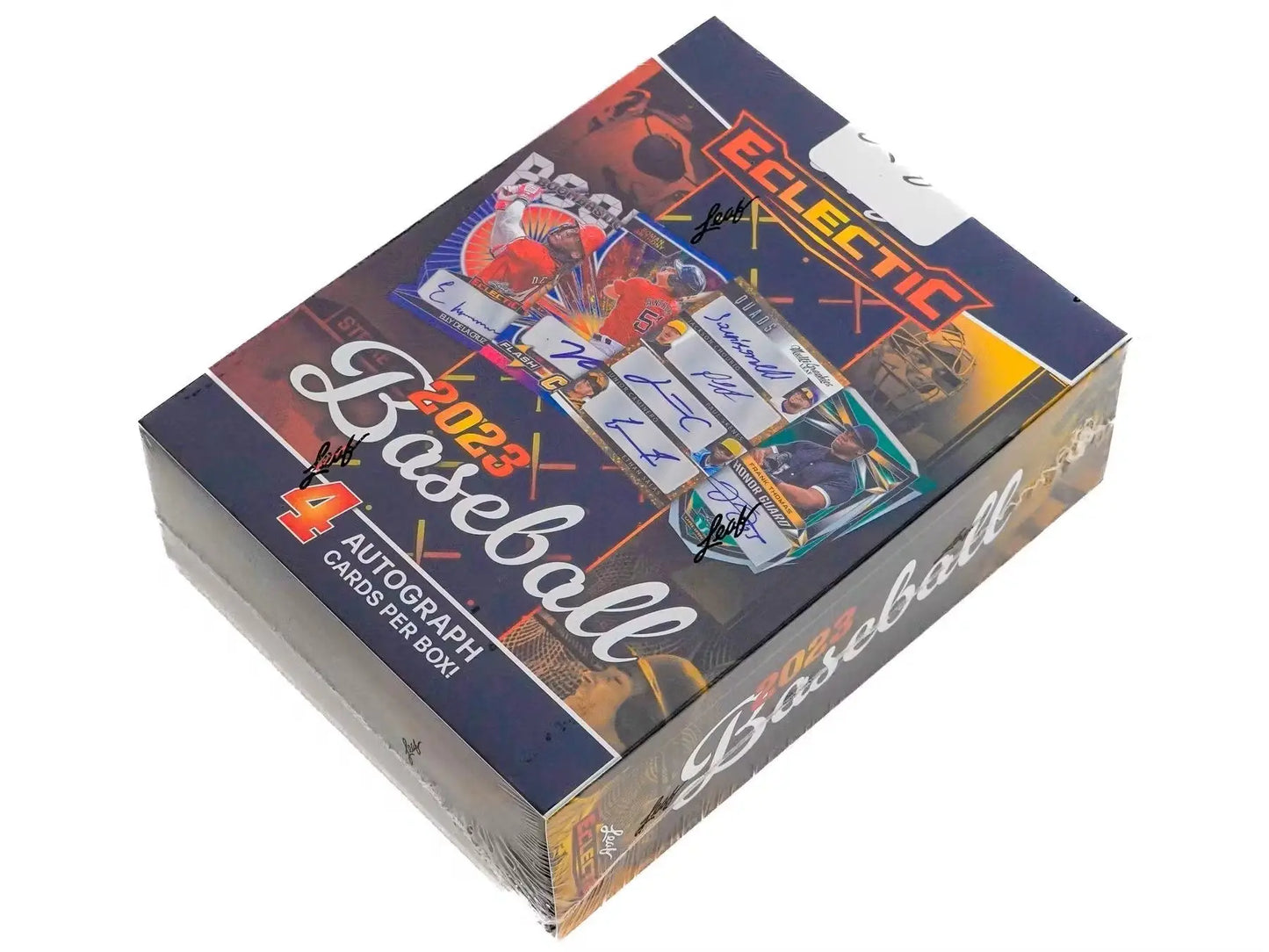 Sealed 2023 Leaf Eclectic Baseball Hobby Box with autograph card, collectible baseball hobby box