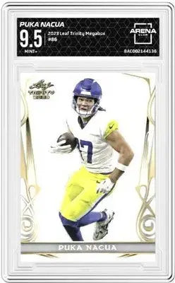 2023 Leaf Trinity Megabox Puka Nacua #86 Football AC 9.5