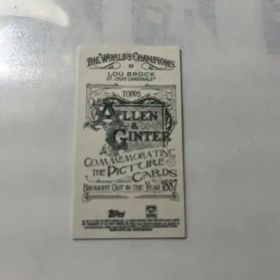 Lou Brock baseball card from Topps Allen & Ginter 2023 Brock SP Topps series