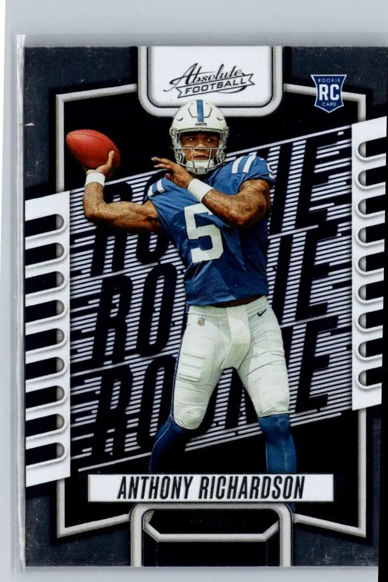 Anthony Richardson rookie card from 2023 Panini Absolute Anthony Richardson Retail