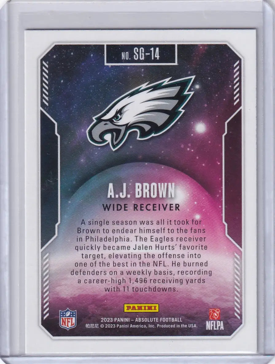 2023 Panini Absolute Star Gazing #SG-14 AJ Brown - Philadelphia Eagles - Trading Cards