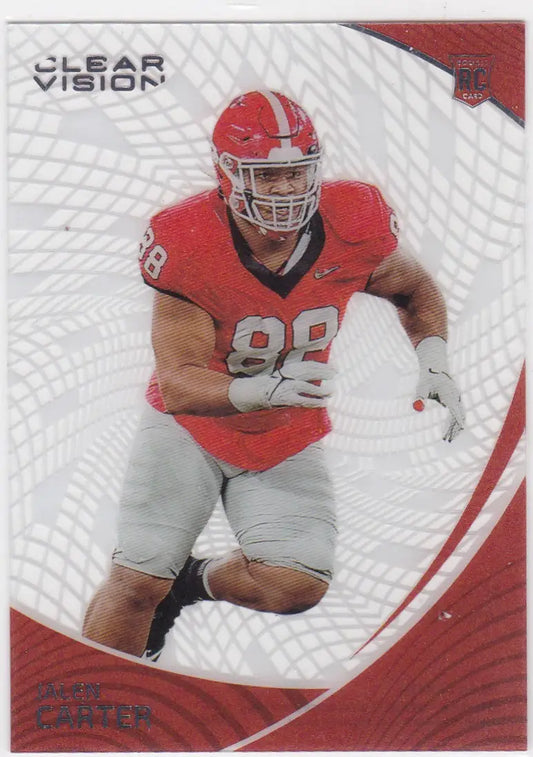 2023 Panini Clear Vision #13 Jalen Carter Georgia Bulldogs - Sports Trading Card