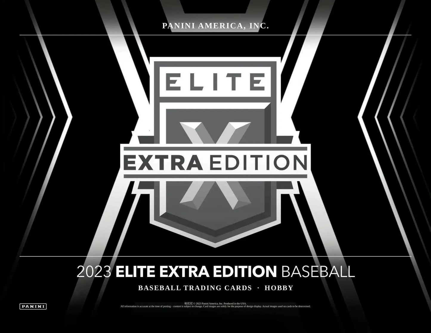 2023 Panini Elite Extra Edition Baseball Hobby Box with memorabilia cards interior