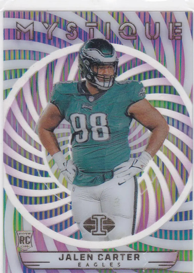 2023 Panini Illusions #14 Jalen Carter RC Mystique Philadelphia Eagles - Trading Card