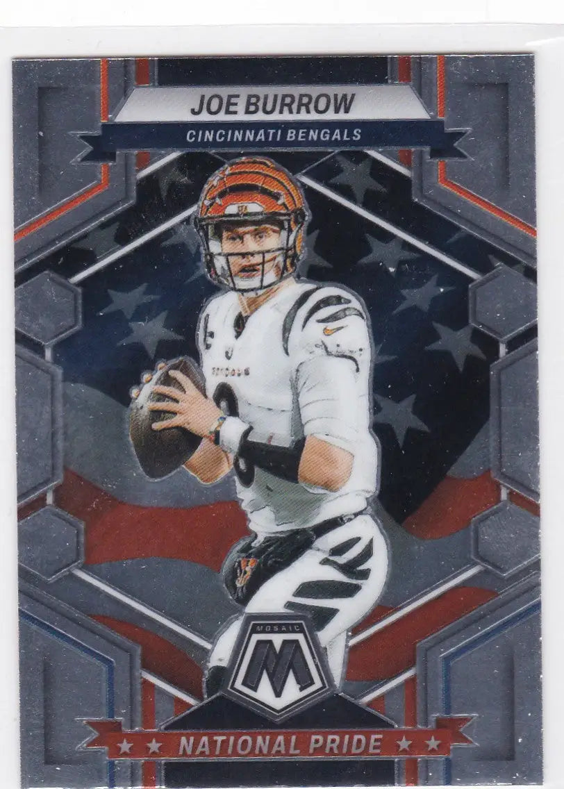 2023 Panini Mosaic #254 Joe Burrow National Pride Cincinnati Bengals